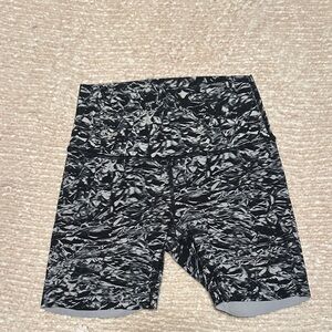 lululemon Black and White Patterned Shorts